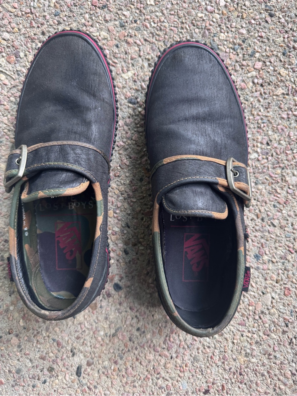 Luc Vans Men/women sz 9 (fit like 10 women)Lost Boys Black Canvas Slip-On Shoes